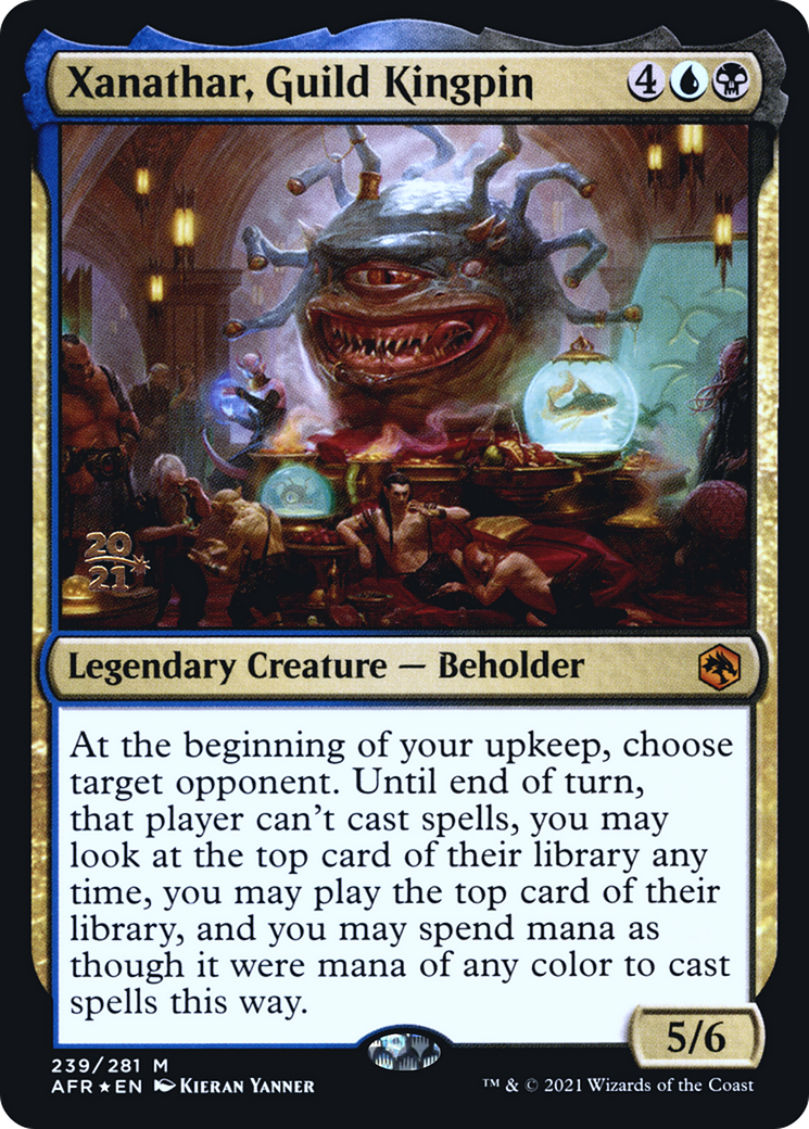 Xanathar, Guild Kingpin [Dungeons & Dragons: Adventures in the Forgotten Realms Prerelease Promos] | Silver Goblin