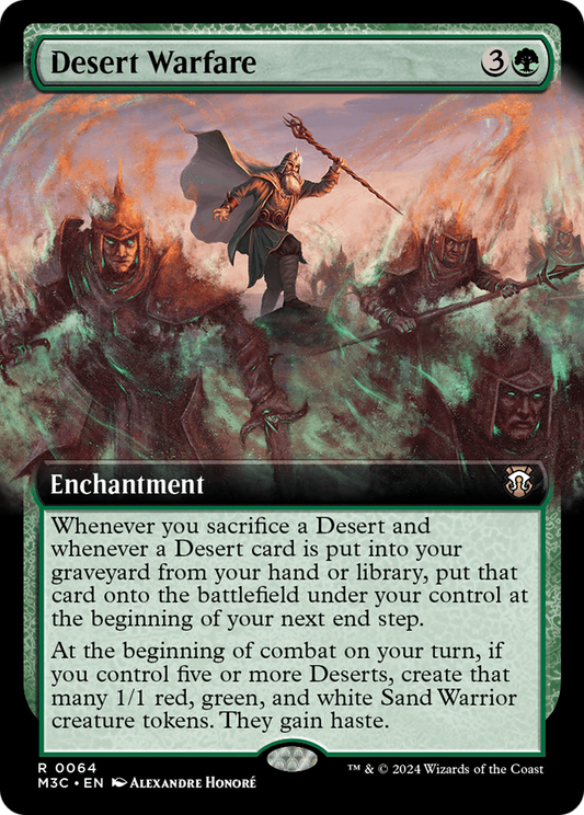 Desert Warfare (Extended Art) [Modern Horizons 3 Commander] Foil