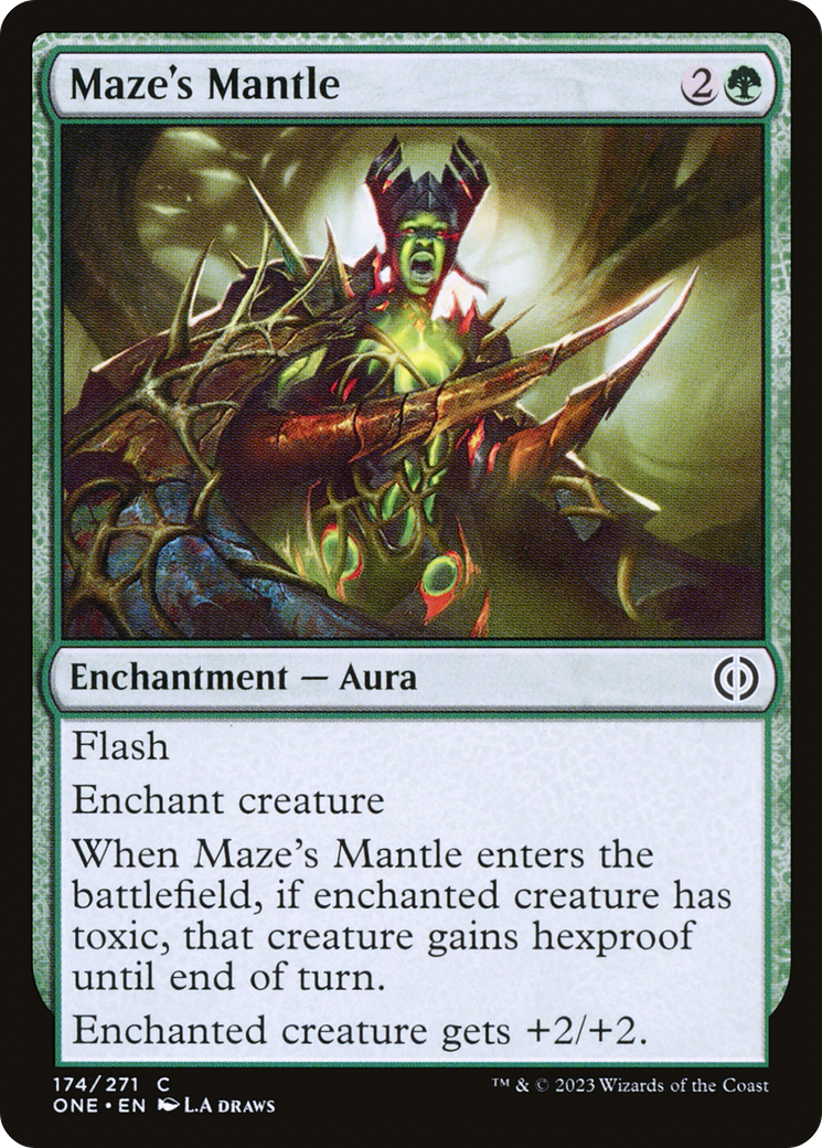 Maze's Mantle [Phyrexia: All Will Be One] Foil
