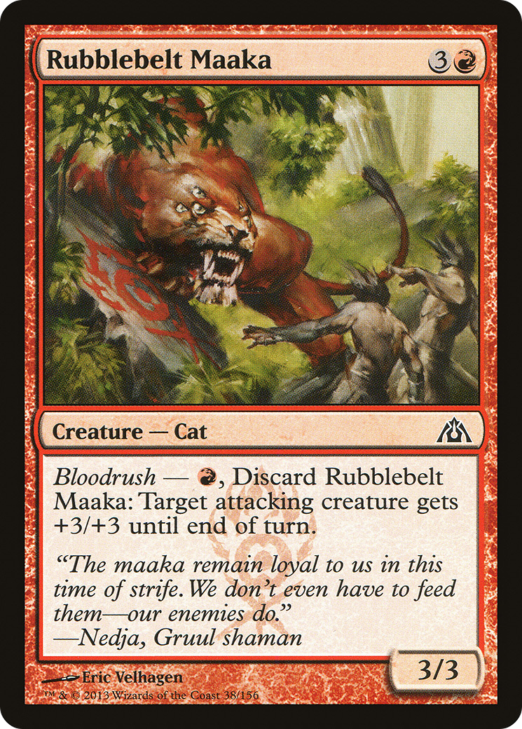 Rubblebelt Maaka (038) Foil - Dragon's Maze