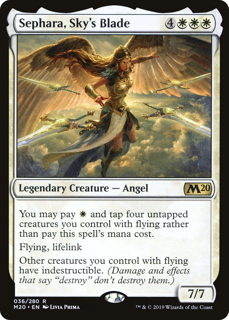 Sephara, Sky's Blade [Core Set 2020] | Silver Goblin