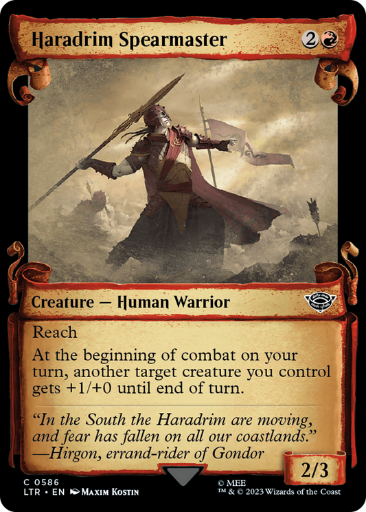 Haradrim Spearmaster [The Lord of the Rings: Tales of Middle-Earth Showcase Scrolls] Foil