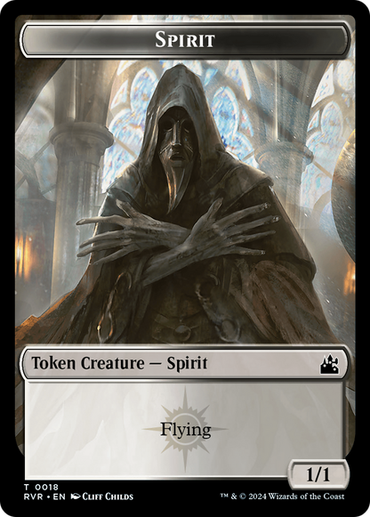 Spirit (0018) // Voja Double-Sided Token [Ravnica Remastered Tokens]