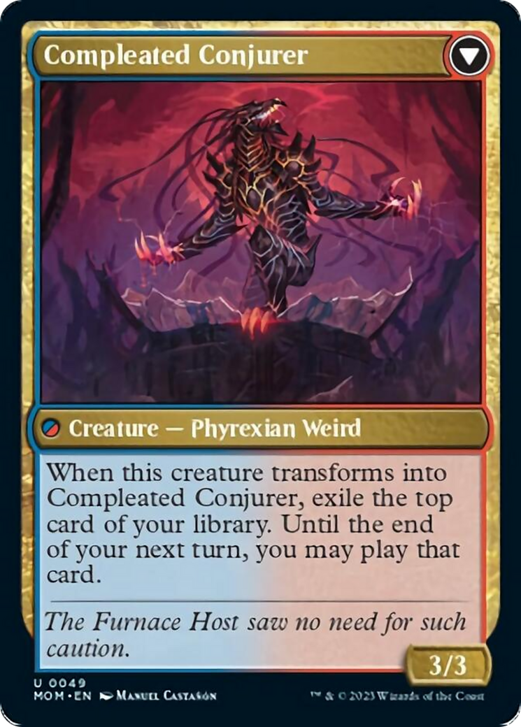 Captive Weird // Compleated Conjurer [March of the Machine] Foil