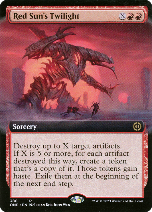 Red Sun's Twilight (Extended Art) [Phyrexia: All Will Be One] Foil