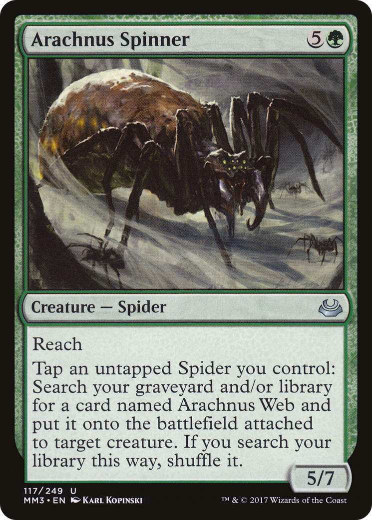 Arachnus Spinner [Modern Masters 2017] | Silver Goblin