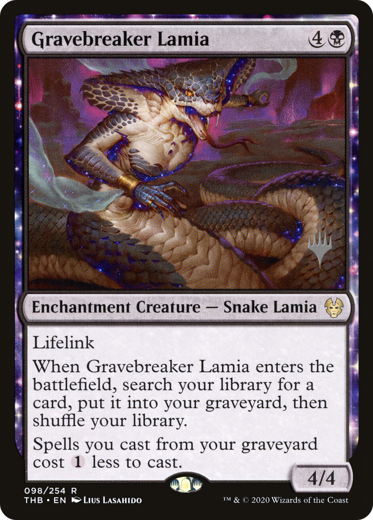 Gravebreaker Lamia (Promo Pack) [Theros Beyond Death Promos] Foil