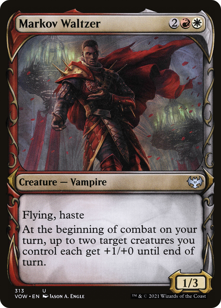 Markov Waltzer (Showcase Fang Frame) [Innistrad: Crimson Vow] | Silver Goblin