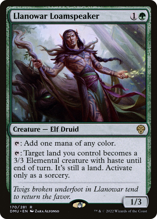Llanowar Loamspeaker [Dominaria United] Foil