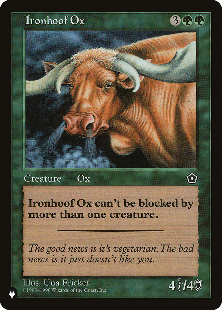 Ironhoof Ox [The List Reprints] | Silver Goblin