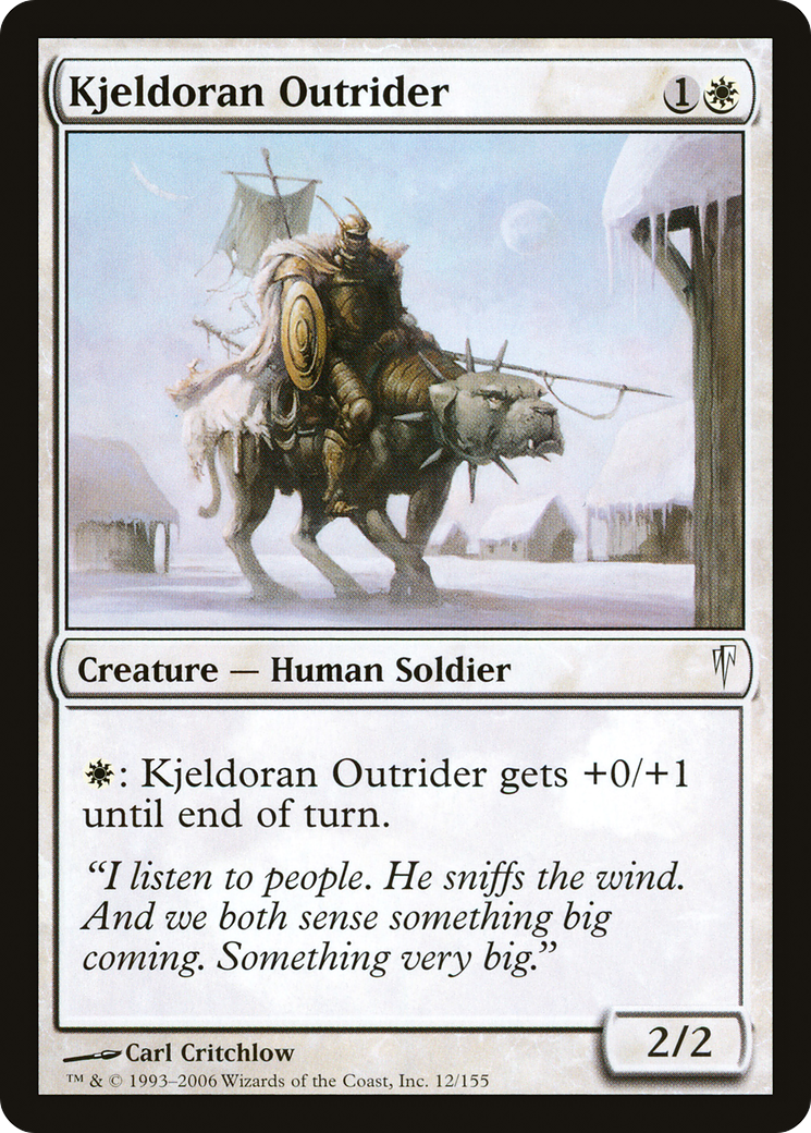 Kjeldoran Outrider [Coldsnap] Foil