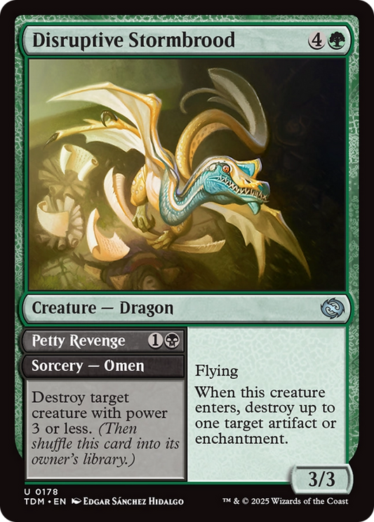Disruptive Stormbrood // Petty Revenge (178) Foil - Tarkir: Dragonstorm