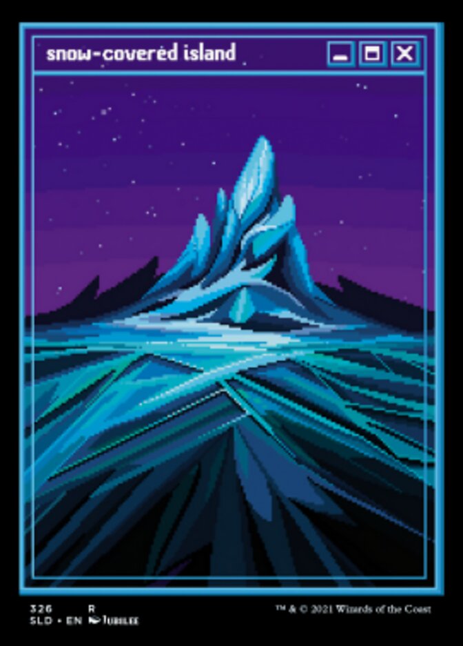 Snow-Covered Island (Foil Etched) [Secret Lair Drop Series] | Silver Goblin