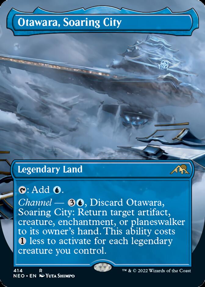 Otawara, Soaring City (Borderless Alternate Art) [Kamigawa: Neon Dynasty] | Silver Goblin