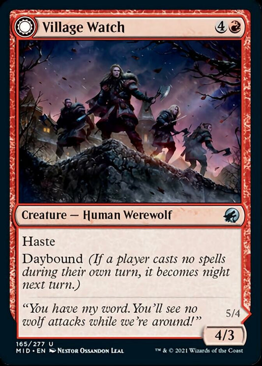 Village Watch // Village Reavers [Innistrad: Midnight Hunt] Foil