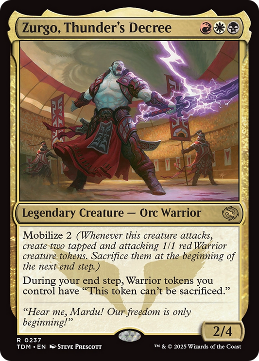 Zurgo, Thunder's Decree (237) Foil - Tarkir: Dragonstorm