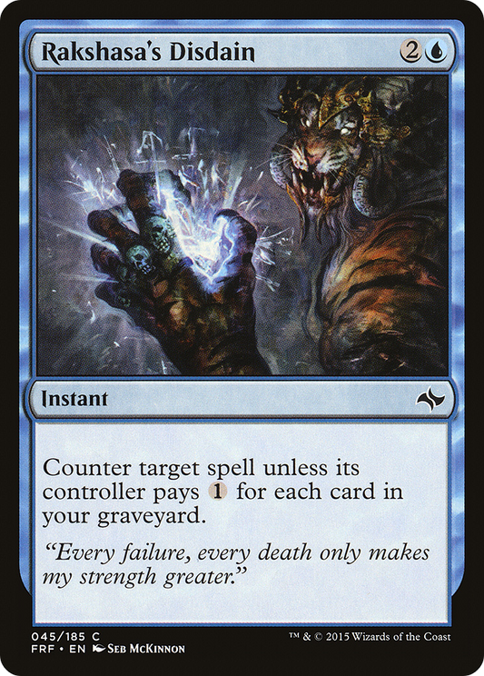 Rakshasa's Disdain [Fate Reforged] Foil
