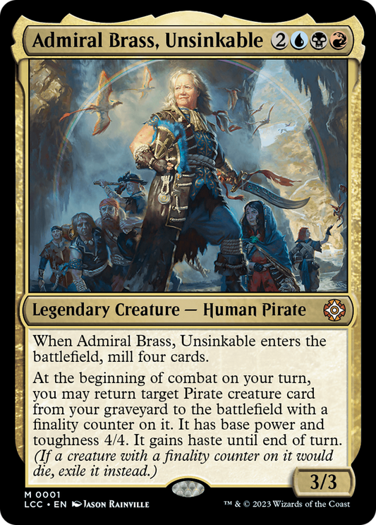 Admiral Brass, Unsinkable [The Lost Caverns of Ixalan Commander] Foil