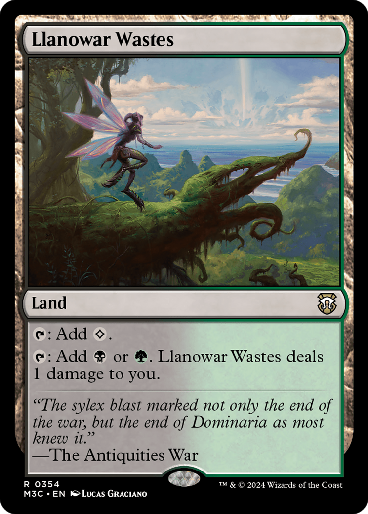 Llanowar Wastes (Ripple Foil) [Modern Horizons 3 Commander] | Silver Goblin