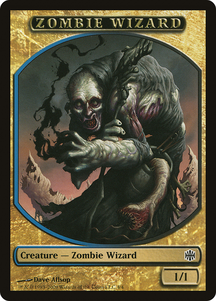 Zombie Wizard (004) - Alara Reborn Tokens