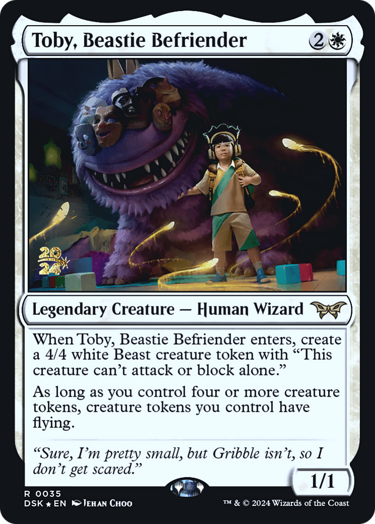 Toby, Beastie Befriender [Duskmourn: House of Horror Prerelease Promos] | Silver Goblin