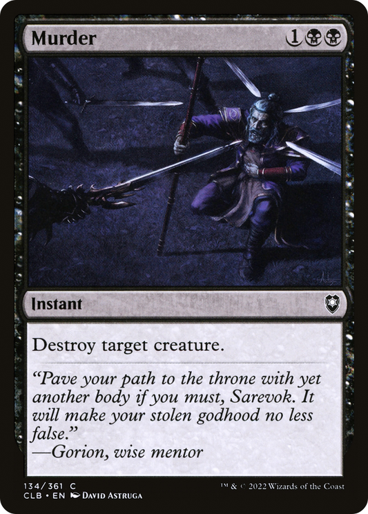 Murder [Commander Legends: Battle for Baldur's Gate] Foil
