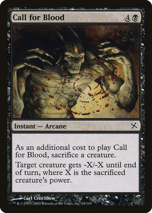 Call for Blood [Betrayers of Kamigawa] Foil
