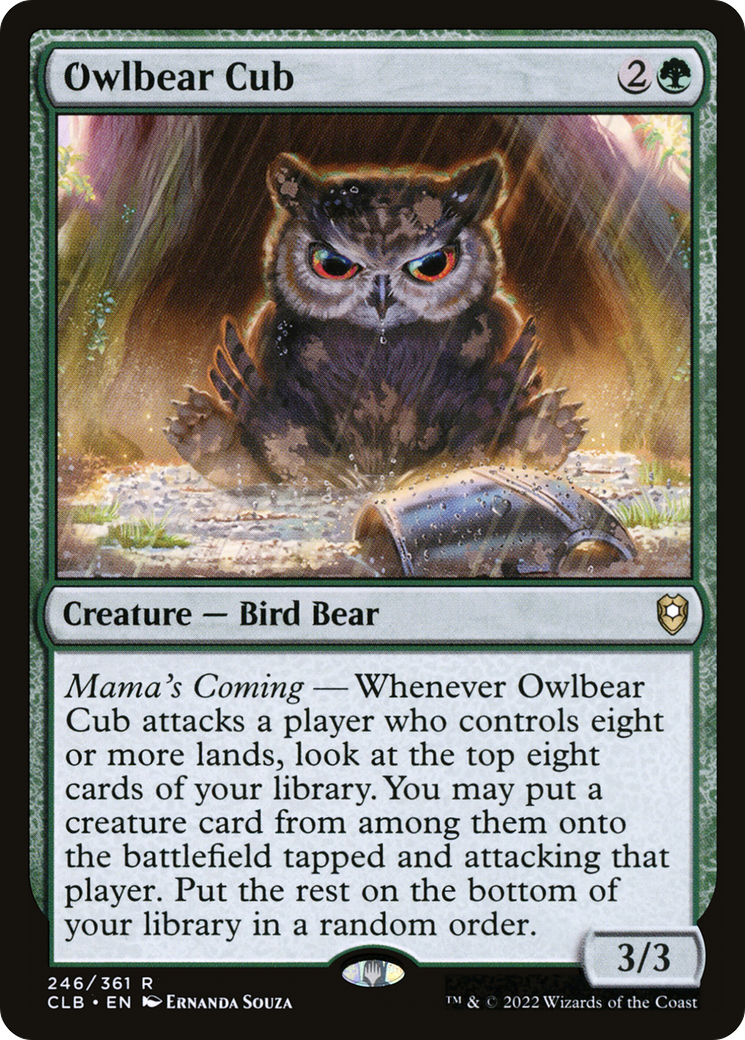 Owlbear Cub [Commander Legends: Battle for Baldur's Gate]