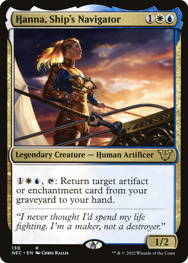 Hanna, Ship's Navigator [Kamigawa: Neon Dynasty Commander]