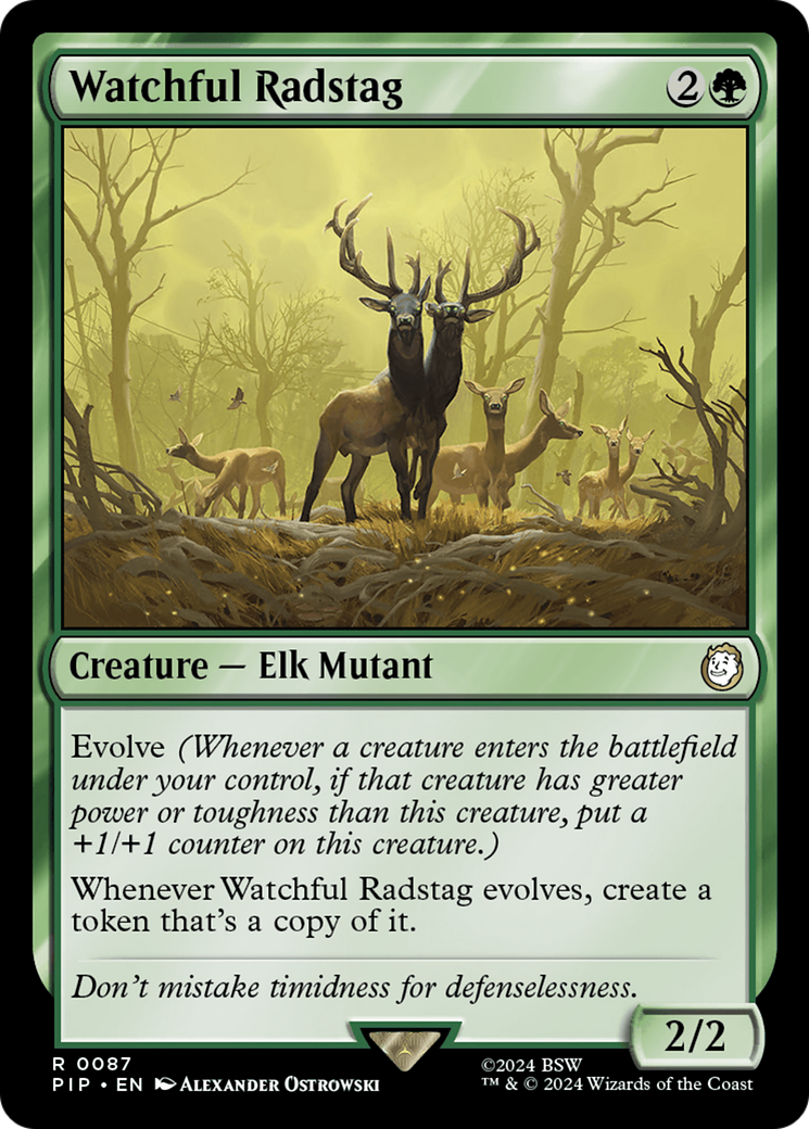 Watchful Radstag (087) Foil - Fallout