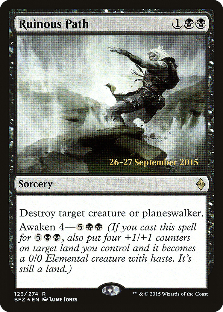 Ruinous Path [Battle for Zendikar Prerelease Promos] | Silver Goblin