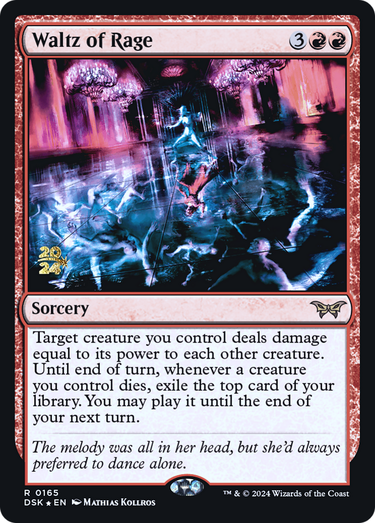 Waltz of Rage [Duskmourn: House of Horror Prerelease Promos] | Silver Goblin