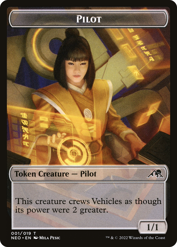 Pilot Token [Kamigawa: Neon Dynasty Tokens] | Silver Goblin