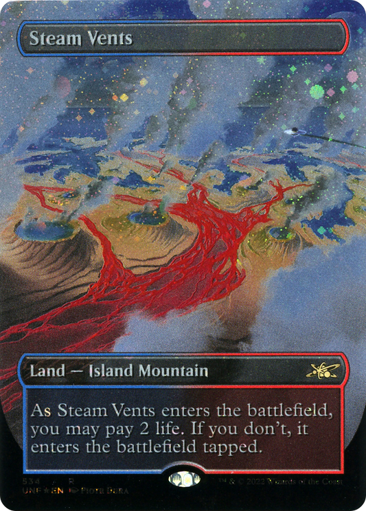 Steam Vents (Borderless) (Galaxy Foil) [Unfinity]