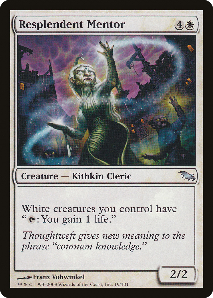 Resplendent Mentor [Shadowmoor] Foil
