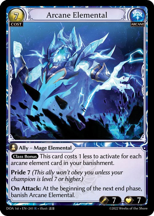 Arcane Elemental (241) [Dawn of Ashes: 1st Edition] Foil