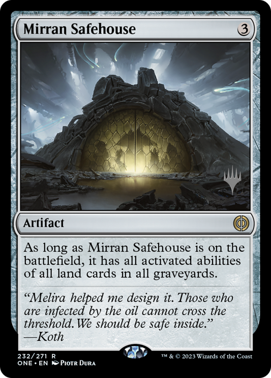 Mirran Safehouse (Promo Pack) [Phyrexia: All Will Be One Promos] Foil