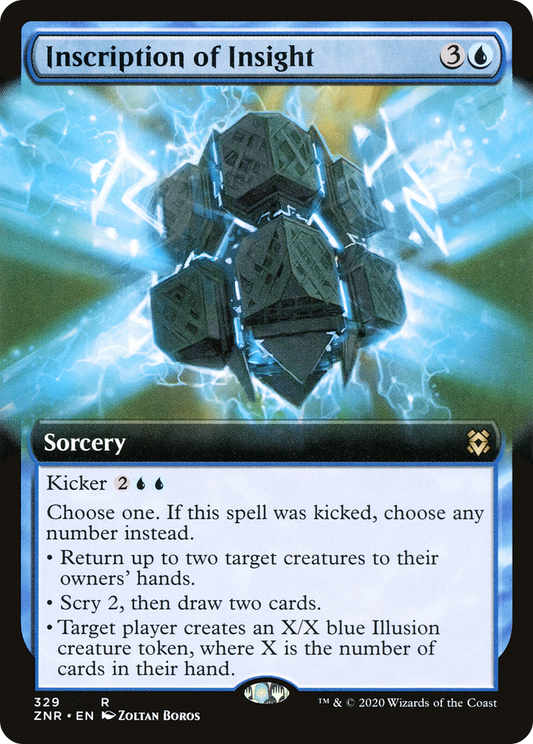 Inscription of Insight (Extended Art) [Zendikar Rising] Foil