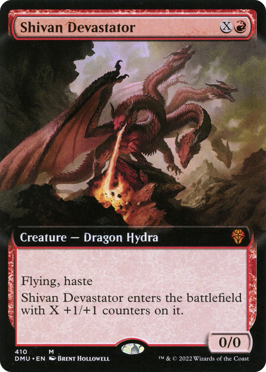 Shivan Devastator (Extended Art) [Dominaria United] Foil