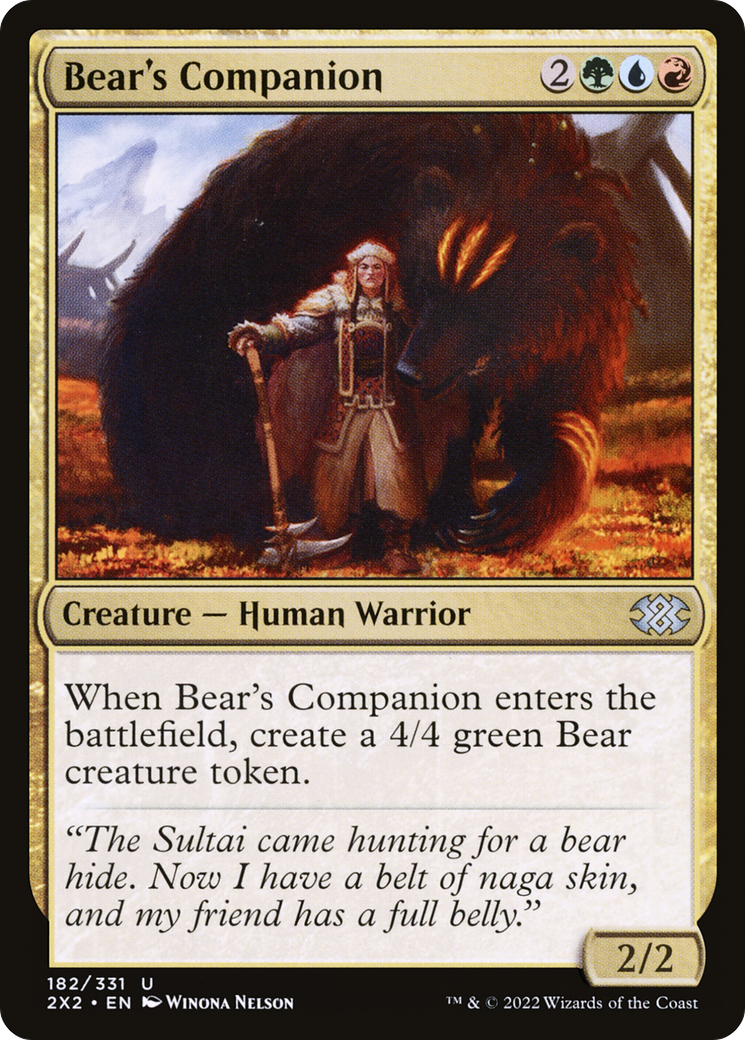 Bear's Companion (182) Foil - Double Masters 2022