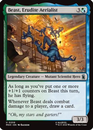 Beast, Erudite Aerialist (206) - Marvel Super Heroes