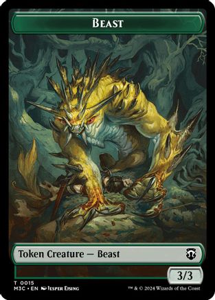 Beast // Insect (15/25) Ripple Foil - Commander: Modern Horizons 3 Tokens