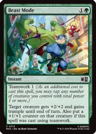 Beast Mode (713) - Commander: Marvel Super Heroes