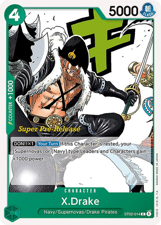 X.Drake  (ST02-014) - Super Pre-Release Starter Deck 2: Worst Generation