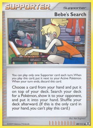 Bebe's Search (89) Reverse Holofoil - Rising Rivals