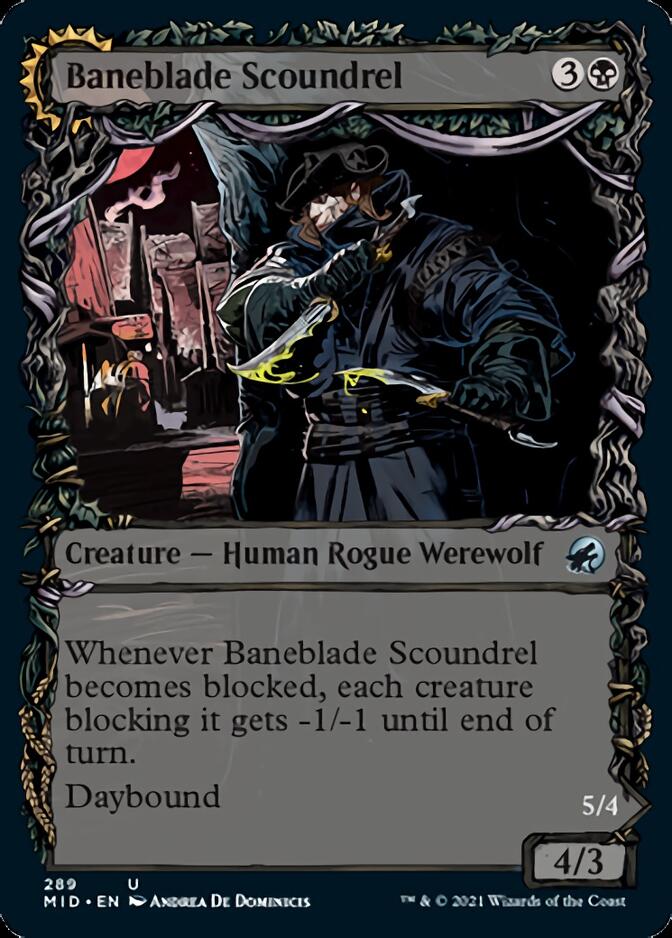 Baneblade Scoundrel // Baneclaw Marauder (Showcase Equinox) [Innistrad: Midnight Hunt] Foil