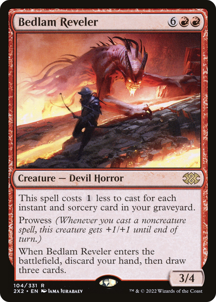 Bedlam Reveler (104) Foil - Double Masters 2022
