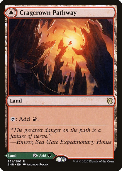 Cragcrown Pathway // Timbercrown Pathway [Zendikar Rising] Foil
