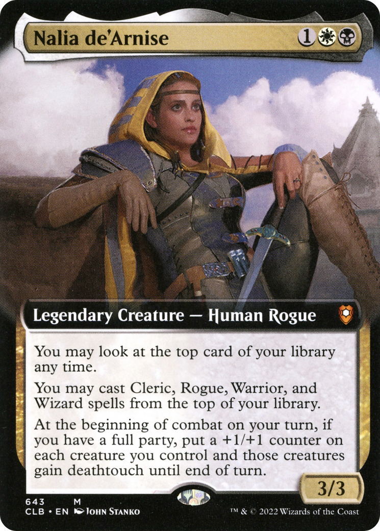 Nalia de'Arnise (Extended Art) [Commander Legends: Battle for Baldur's Gate] Foil
