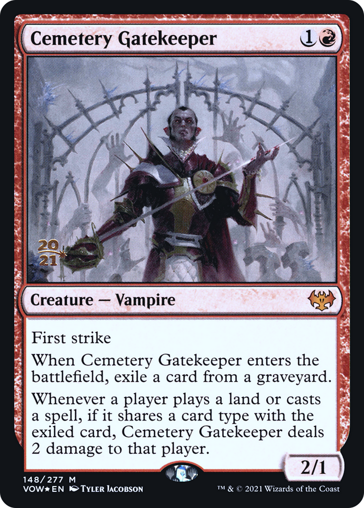 Cemetery Gatekeeper [Innistrad: Crimson Vow Prerelease Promos] | Silver Goblin